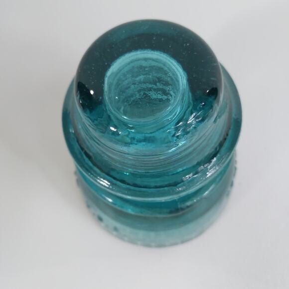 Vintage Hemingray‎ # 42 Aqua Insulator 4" Height VGC - Picture 5 of 6